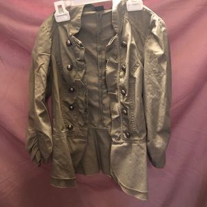 military style ruffle jacket
